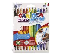 Carioca rotulador doble punta 12 colores birello