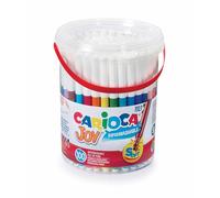 Carioca Rotuladores Joy Punta Fina | Bote de 100 rotuladores superlavables y con gran cobertura | Colores surtidos | Punta Ø 2,8 mm | 100 piezas