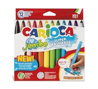Carioca Rotuladores Punta Maxi Jumbo, 12 Uds, Multicolor