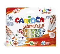 Carioca Rotuladores Stamperello, Multicolor - 12 Uds