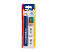 Carioca - Set de 3 Lápices HB, 2 Gomas y 1 Sacapuntas