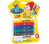 Carioca Sleek - Juego de rotuladores para tela (6 unidades)
