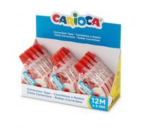 Carioca tape expositor de 12 correctores - 12mx5mm - cubriente - se pu
