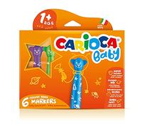 Carioca Teddy Markers Baby, 6 rotuladores, Multicolor