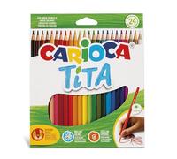 CARIOCA - TITA 24 Lápices De Colores Resina Antirroturas