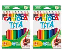 Carioca Tita - Caja de 18 lápices, multicolor (Paquete de 2)