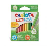 Carioca tita pack de 12 mini lapices de resina - cuerpo hexagonal - co