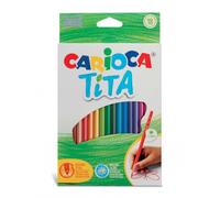 Carioca Tita - Caja de 18 lápices, multicolor