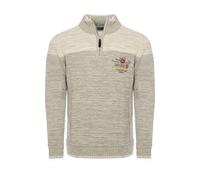 Carisma Jersey de punto para hombre • Troyer para hombre con bordado • Cómodo jersey de corte regular para oficina y ocio 7803, gris, M