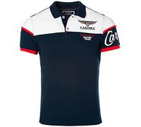 Carisma Polo de manga corta para hombre 100% algodón • Polo para hombre con bordado • Camiseta de corte regular para oficina y ocio, azul marino, XXL