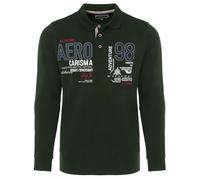Carisma Polo de manga larga para hombre 100% algodón ? Camiseta de manga larga para hombre con bordado ? Cómodo corte regular manga larga para oficina y ocio 3445, caqui, L
