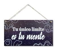 CARISPIBET A quien madruga décoracion para el hogar adorno colgante decorativo para la cocina placa decorativa 30 x 15 cm (Tu único limite)