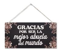 CARISPIBET A veces te olvidas placa decorativa inspiradora y rústica decoración amorosa para el hogar 15 x 30 cm (Gracias)