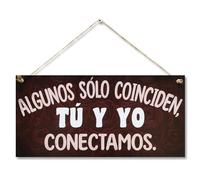 CARISPIBET Algunos sólo coinciden placa decorativa inspiradora y romántica decoración amorosa para el hogar amistad y amor 15 x 30 cm