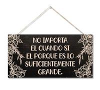 CARISPIBET No importa el cuándo decoraciones sobre motivación y felicidad placas decorativas inspiradoras frases temáticas letreros decorativos para el hogar 15 x 30 cm