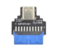 CARISSETT Adaptador convertidor de 19 pines a tipo C compatible para una conexión perfecta del dispositivo y transferencia de datos eficiente, convertidor USB C de aluminio