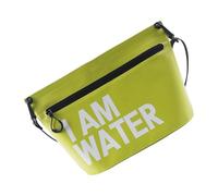 CARISSETT Bolsa de viaje impermeable con cremallera, bolsa de hombro resistente a la lluvia, bolsa portátil de PVC para natación, bolsa de viaje duradera con cremallera, Verde frijol, Talla única