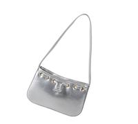 CARISSETT Bolso de hombro simple para mujer, bolso de mano casual, bolso de mano a juego, color sólido, axila, piel sintética, para viajes, para mujer, simple axila, bolso de moda y bolso de hombro de