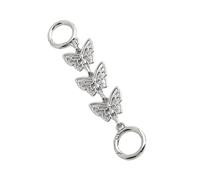 CARISSETT Cadena extensible de aleación ajustable con cierre de mariposa para collar personalizable, longitud de collar, accesorio de joyería, extensor de cadena gratis, talla única, como se describe