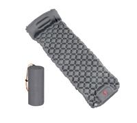 CARISSETT Colchón inflable para acampar al aire libre con almohadas, tapete de viaje, cama plegable, cojines de aire ligeros duraderos