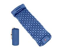 CARISSETT Colchón inflable para acampar al aire libre con almohadas, tapete de viaje, cama plegable, cojines de aire ligeros duraderos