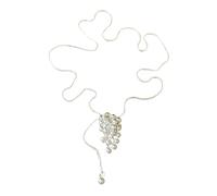 CARISSETT Collar ajustable con colgante de cristal de racimo de uva para mujer, elegante cadena para el cuello, accesorio de ropa, collar de cadena ajustable, talla única, como se describe, como se