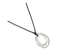 CARISSETT Collar con colgante geométrico único, collar de uso diario, accesorio moderno de moda, textura de aleación, adecuado para el uso diario, dije de corazón, irregular, como se describe, como se