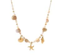 CARISSETT Collar de acero inoxidable de longitud ajustable, accesorios elegantes para ella, regalo de joyería de vacaciones, talla única, como se describe, como se describe