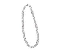 CARISSETT Collar de cadena cubana de espina única, elegante accesorio de joyería para entusiastas del hip hop y punk, collar de diseño vanguardista, talla única, como se describe, como se describe