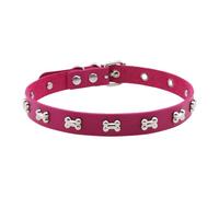 CARISSETT Collar de cuero gótico punk con tachuelas de metal, cierre ajustable, estilo hip hop, joyería de estilo rockero de calle, collar de cuero ajustable, talla única, como se describe, como se