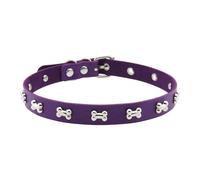 CARISSETT Collar de cuero gótico punk con tachuelas de metal, cierre ajustable, estilo hip hop, joyería de estilo rockero de calle, collar de cuero ajustable, talla única, como se describe, como se