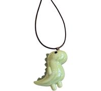 CARISSETT Collar de dinosaurio de resina de moda, longitud ajustable, cadena de clavícula, accesorios de uso diario para los amantes de la moda