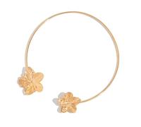 CARISSETT Elegante collar con colgante con acento floral geométrico para primavera y playa, collar floral para mujer, aleación, talla única, como se describe, como se describe