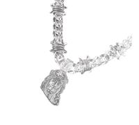 CARISSETT Elegante collar con colgante de acrílico para mujer, collar de moda impermeable para eventos religiosos y fiestas de moda, talla única, como se describe, como se describe