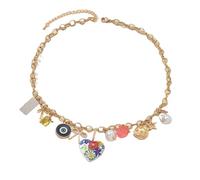 CARISSETT Elegante collar con colgante de lazo, versátil para trajes casuales, ocasiones especiales, cadena resistente para el cuello, delicado collar con colgante de lazo