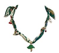 CARISSETT Elegante collar con dije de seta y corazón con cadena de cuerda de terciopelo suave para mujer, accesorio de joyería de moda, regalo ligero de cobre, talla única, como se describe, como se