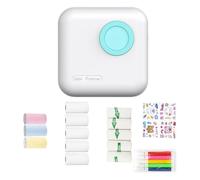 CARISSETT Impresora térmica de etiquetas compatible con Bluetooth para pequeñas empresas para paquete de envío, calcomanía térmica, compatible con Bluetooth