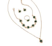 CARISSETT Juego de pendientes de corazón de cristal, elegante juego de joyería para uso diario, joyería de aleación con textura, regalo para mujeres creadoras de tendencias, accesorios elegantes