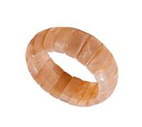 CARISSETT Pulsera acrílica con círculos geométricos retro, diseño vintage, ligero, elegante, accesorio de muñeca para mujer, listo para regalo, diseño geométrico para mujer, talla única, como se