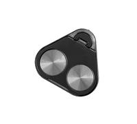 CARISSETT Soporte de teléfono ABS muy delgado con rotación de 360 grados, sin caída, soporte de doble función para un funcionamiento seguro con 1 mano, sin residuos, soporte adhesivo para móvil