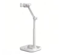 CARISSETT Soporte giratorio para tableta, mecanismo de bloqueo de brazo expandible, soporte de escritorio estable para oficina, cocina, dormitorio, soporte giratorio para teléfono para configuraciones
