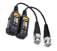 CARISSETT Transmisores Balun de vídeo CCTV de largo alcance para formato 4HD, diseño de instalación sin herramientas, para redes de seguridad en sitios industriales, transmisores pasivos de par