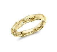 CARISSIMA Anillo con Facetas Corte de Diamante 3.5mm Oro Amarillo 9 Quilates para Mujer #M