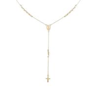 CARISSIMA Mujer Collar Rosario en Oro Amarillo de 9 quilates 43 cm/17"-46 cm/18"