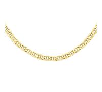 CARISSIMA Unisex 9ct Yellow Gold 5.4 mm Diamond Cut Rambo Chain Necklace of Length 51 cm/20 Inch