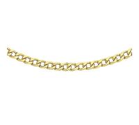 Carissima Unisex 9ct Yellow Gold Hollow 2.2 mm Curb Chain Necklace of Length 51 cm/20 Inch