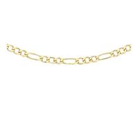 Carissima Unisex 9ct Yellow Gold Hollow 2 mm Figaro Chain Necklace of Length 51 cm/20 Inch