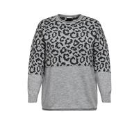 Carjade Animal L/S O-Neck KNT Noos, Gris Claro, XL