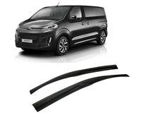 CarJoy Deflectores de viento, deflectores de aire, deflectores de lluvia, deflectores de lluvia para ventanas laterales, compatibles con Citroen Spacetourer 2016-2024, 2 unidades