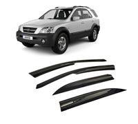 CarJoy Deflectores de viento, deflectores de lluvia, deflectores de lluvia, deflectores laterales para ventanas laterales, compatibles con Kia Sorento 2002-2010, 4 unidades